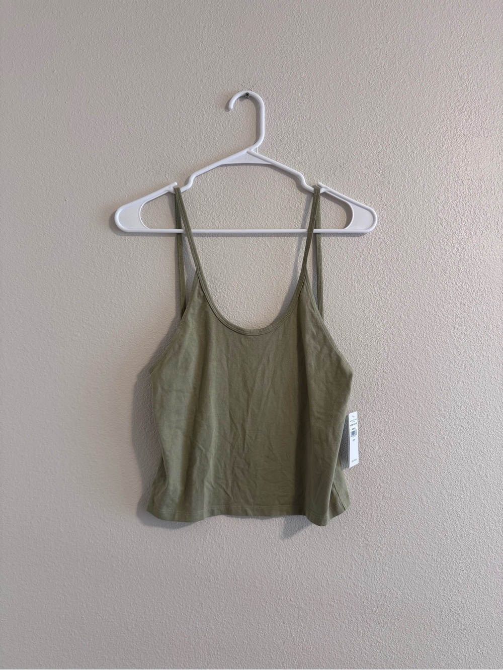 American Eagle Outfitters Olive Spaghetti Strap Cami Top